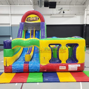 <b>Large</b> outdoor party jumping bouncy castle with slide combo <b>inflatable</b> xtreme obstacle course for kids - Product Image 1