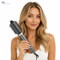 Styler à air chaud BLDC 1400W 110000 tr/min 3 vitesses 4 températures Fonction air froid Brosse ronde céramique ionique 10 accessoires Cordon rotatif à 360°