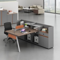 Escritorio de Oficina de Madera de Lujo Moderno con Logotipo Personalizado, Duradero y de Alta Calidad, Gabinete de Almacenamiento de Gran Capacidad, Acabado Antiarañazos, para Gerentes y Directores Ejecutivos