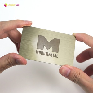 บัตรโลหะธุรกิจสีดำด้านแบบกำหนดเองได้รุ่นใหม่ YTS / บัตรโลหะสแตนเลส 304 - Product Image 2