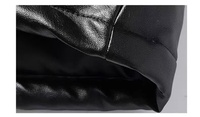 Veste en cuir décontractée et confortable pour homme 2025 – Manteau d'hiver personnalisé de haute qualité avec col montant et fermeture éclair réversible