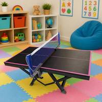 Petite table de ping-pong pour enfants et adultes, nouveau style, table de tennis de table miniature portable avec pieds pliables, pour le bureau, soulagement du stress