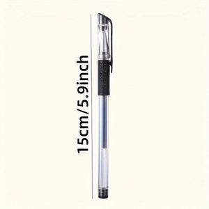 Lot de 12 stylos gel à encre carbone 0,5 mm style européen, pointe fine noire, pour signature étudiante, essentiel pour la rentrée scolaire - Product Image 5