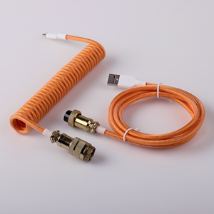 <span class=keywords><strong>Cavo</strong></span> USB C a Spirale per <span class=keywords><strong>Tastiera</strong></span>, <span class=keywords><strong>Cavo</strong></span> USB Tipo C Personalizzato con Connettore Aviator GX16, <span class=keywords><strong>Cavo</strong></span> USB Tipo C a Doppia Guaina per <span class=keywords><strong>Tastiera</strong></span> Meccanica - Product Image 4