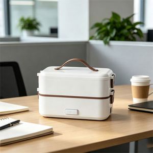 Large Capacity 304 Stainless Steel Electric <b>Lunch</b> <b>Box</b> Food Warmer for Office - Product Image 5
