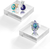 Yinjie Support de Présentation Cube Moderne en Acrylique Personnalisé – Socle Rehausseur Écologique en Matériaux Recyclés Pré-assemblé