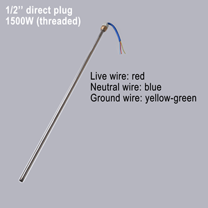 <span class=keywords><strong>Calentador</strong></span> <span class=keywords><strong>de</strong></span> Agua <span class=keywords><strong>de</strong></span> 2.5kw, <span class=keywords><strong>Calentador</strong></span> Eléctrico <span class=keywords><strong>de</strong></span> Agua, Resistencia <span class=keywords><strong>de</strong></span> Calentamiento, Bobina <span class=keywords><strong>de</strong></span> Acero Inoxidable 304, 1 Pieza por Caja - Product Image 5