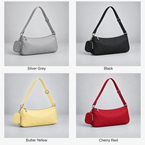 <b>Mini</b> Shoulder <b>Bag</b> Nylon East West Women with Detachable Coin Pouch 26x12cm Custom Logo - Product Image 5