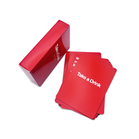 Échantillon de cartes de jeu personnalisées gratuites pour l'apprentissage, avec boîte cadeau, service de conception d'impression sur mesure, jeu de cartes à boire