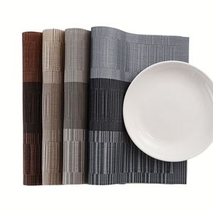 Wholesale Kitchen Washable Woven Vinyl <b>Placemats</b> Set Plastic <b>Table</b> Mats Durable Non-Slip Insulation <b>Placemats</b> <b>for</b> Dining <b>Table</b> - Product Image 2