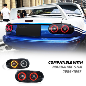 Luz Trasera LED Archaic Plug and Play de 1.ª Generación para <span class=keywords><strong>Mazda</strong></span> <span class=keywords><strong>MX</strong></span>-<span class=keywords><strong>5</strong></span> Miata NA 1989-1998, Luz de Giro y Freno - Product Image 5