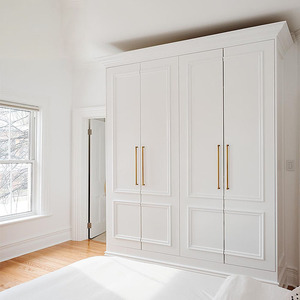 Modern Custom <strong>Big</strong> White Walking Wardrobe with Vanity and Drawers Organizer <strong>Closet</strong> - Product Image 6
