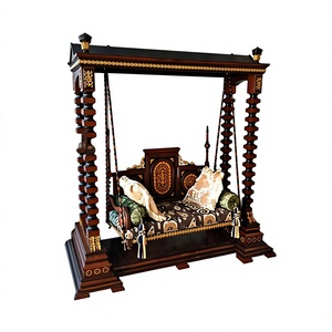 Achetez une balançoire artisanale en teck sculpté à la main pour la maison, nouvelle balançoire et jhoola pour l'intérieur, balançoire de salon/Oonjal en teck Sydney - Product Image 1