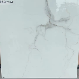 <span class=keywords><strong>Piastrelle</strong></span> da Rivestimento in Porcellanato Bianco Carrara Lucido, <span class=keywords><strong>Piastrelle</strong></span> da Pavimento in Porcellana <span class=keywords><strong>60x60</strong></span>, <span class=keywords><strong>Piastrelle</strong></span> per Bagno - Product Image 2