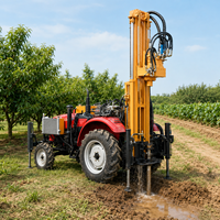 Foreuse pneumatique robuste FY-300T de 300 m pour puits d'eau, montée sur tracteur, avec moteur diesel et boîte de vitesses