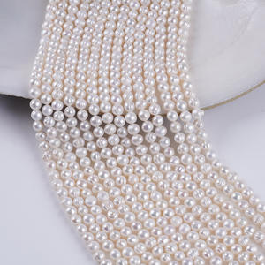 Perles d'eau douce Keshi blanches naturelles en gros pour la fabrication de bijoux DIY, 6/7/8/9/10 mm, fil perforé pour des designs personnalisés - Product Image 3