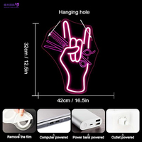 Enseignes néon LED réglables, alimentées par USB, multicolores, avec télécommande, pour salon, barbier, publicité automobile, éclairage décoratif mural, bar