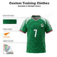Kaos Sepak Bola Hijau Hitam Bergaris Grosir Kaos Sepak Bola Cetak Sublimasi Cepat Kering Kaos Lengan Pendek Jersey Sepak Bola