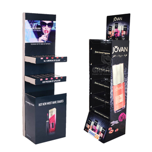 Tùy chỉnh bán lẻ các tông Sàn Mỹ phẩm hiển thị đứng Rack đơn vị cho mỹ phẩm trang điểm - Product Image 3