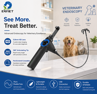 Équipement vétérinaire EURVET, endoscope articulé flexible à 360°, objectif de 5,8 mm pour diagnostic vétérinaire
