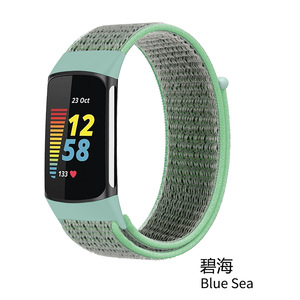 <span class=keywords><strong>Correa</strong></span> de nailon para pulsera, <span class=keywords><strong>correa</strong></span> para reloj inteligente <span class=keywords><strong>Fitbit</strong></span> <span class=keywords><strong>Charge</strong></span> 5, accesorios de tela - Product Image 6