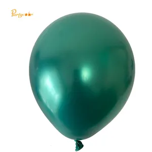100 Stuks 10 Inch 2.2G Goedkope Gelukkige Verjaardag Decoratie Ballon Glanzend Metallic Kleur Goud En Zilver Zwart Latex Ballon Voor Kinderen