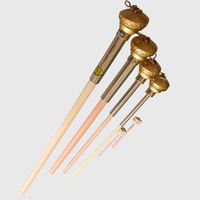 High Temperature 1600C Ceramic Probe Thermocouple Type S B R Type Platinum Rhodium Thermocouple for Furnace Use