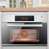 Oven Microwave Profesional 5 in 1 dengan Grill Uap dan Penggorengan Udara, Semua dalam Satu