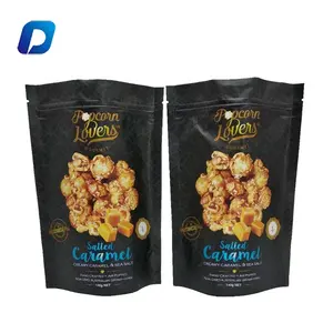 Stand up pouch plastic food packaging Custom logo popcorn bags 100% recyclable