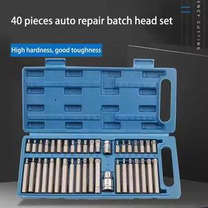 40 Uds herramientas de reparación de automóviles 1/2 '<span class=keywords><strong>3</strong></span>/<span class=keywords><strong>8</strong></span> ''adaptador Drive Shank Hex Torx Spline Star Juego de llaves de vaso de impacto para coche - Product Image 3
