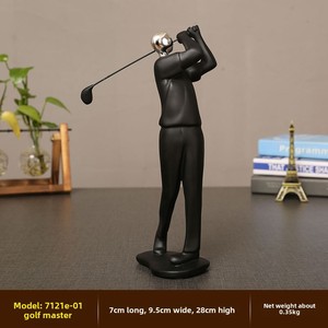 Ornements de sport décontractés décorations de maison en résine personnalisées pour le salon armoire à vin armoire à vin personnage d'art de mode - Product Image 4