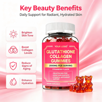 Complément alimentaire à base de pectine, collagène hydrolysé, vitamine C, saveur cerise, glutathion, gommes au collagène