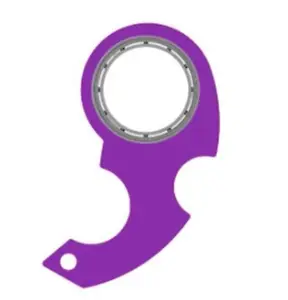 Portachiavi Spinner Fidget giocattolo filatura portachiavi Karambit Keychai portachiavi in lega di zinco Huida per chiavi regali per bambini adulti uomini