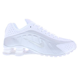 Scarpe Nike Shox R4 da uomo bianche metallizzate argento, stile walking - Product Image 2