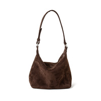 Sac pour femme en laine d'agneau, design rétro tendance, polyvalent et haut de gamme, idéal pour le commerce international et la vente en gros.