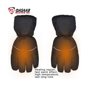 Guantes calefactables eléctricos negros, impermeables, con batería recargable de 2600mAh, con pantalla táctil, para invierno, para esquiar y ciclismo - Product Image 5