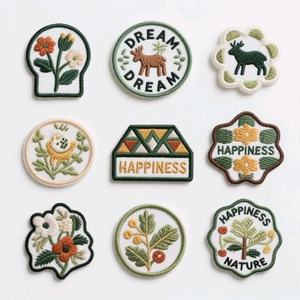 Miễn Phí Tùy Chỉnh Mẫu Thân Thiện Với Môi PU Nhiệt Báo Chí Sắt Trên Logo Thêu Cảm Thấy Tim Chenille Chữ Các Bản Vá Lỗi Cho Áo Và Mũ - Product Image 4