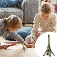 Statue en métal antique de tour Eiffel pour le bureau de chambre décorative pour la décoration de bureau à la maison support de table décoration de fête
