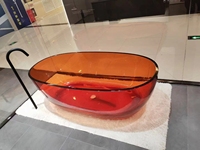 Baignoire en résine de haute qualité, baignoire autoportante personnalisée, baignoire transparente