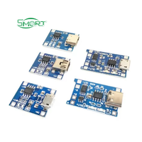 Módulo de Batería de Litio TP4056 18650, Placa Electrónica Inteligente, 3.7V 3.6V 4.2V, Placa de Carga 1A con Protección Contra Sobretensión