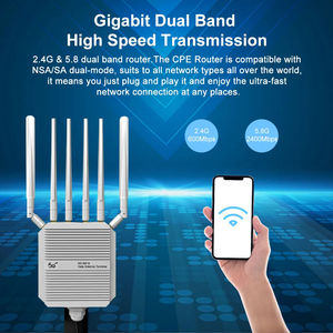 Bajo MOQ 3000Mbps ODU 5G Terminal DE <span class=keywords><strong>DATOS</strong></span> inalámbrico Impermeable IP67 <span class=keywords><strong>SIM</strong></span> SDX62 CPE Outdoor 5G WiFi Router - Product Image 2