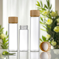 Botol Kaca Tutup Kayu Bambu Berkualitas Tinggi 5ml Kosong untuk Suplemen Teh Bunga; Penggunaan Pertanian Industri Buatan [Tempat Asal]