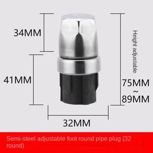 <span class=keywords><strong>Bouchon</strong></span> <span class=keywords><strong>de</strong></span> <span class=keywords><strong>pied</strong></span> réglable pour cuisine et tables basses Tube carré en acier inoxydable avec <span class=keywords><strong>bouchon</strong></span> en plastique pour chaises en métal - Product Image 6