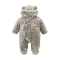 Combinaison de bébé en velours de coton d'hiver pour nouveau-né, combinaison de ramper pour l'extérieur
