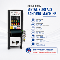 Machine de finition de surface métallique personnalisable, manuelle ou automatique, pour le débavurage, le brossage et le polissage de l'acier inoxydable jusqu'à 400 mm