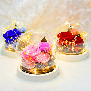 Rosa Seca en Oferta para Regalos del Día de San Valentín, Rosas Eternas Naturales Preservadas de Larga Duración en Cristal - Product Image 4