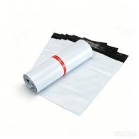 Sacs d'expédition en polyéthylène blancs personnalisés avec logo, motif de qualité supérieure et gaufrage pour chaussures, chaussettes, fourrures