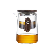 Séparation domestique thé eau brassage outil résistant à la chaleur verre infusion de fruits pichet verre théière verre théière infuseur