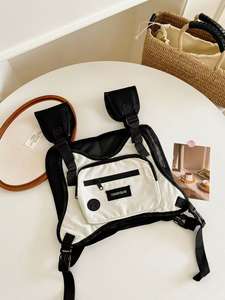 Gilet tactique imperméable en toile - Vêtement d'extérieur fonctionnel et tendance de style hip-hop portable avec sac de poitrine - Product Image 5