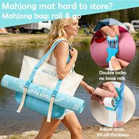 Ensemble de sacs de rangement pour Mahjong, pliables, modernes, grande capacité, pochette pour tuiles, organisateur complet, accessoires de Mahjong américain